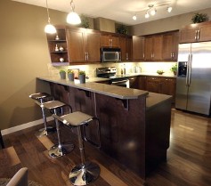 Kitchen with tile flooring in Houston, TX